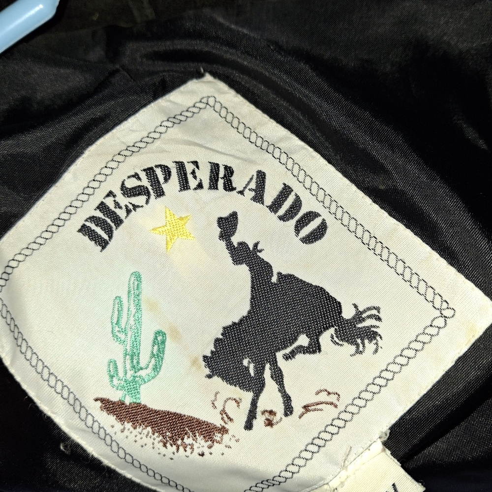 Desperado fringed leather jacket 3x